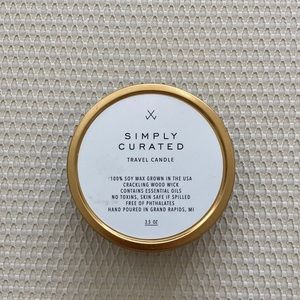 Simply Curated Coconut Shea Travel Candle